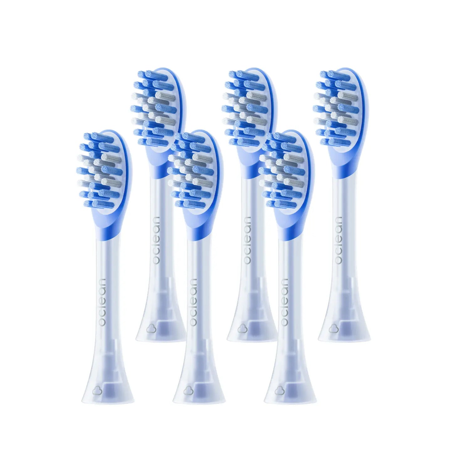Oclean Easy Clean Electric Toothbrush Heads - Blue - 6 Count