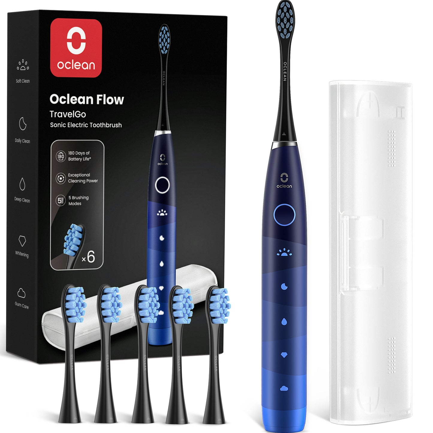 Oclean TravelGo Flow Set Spazzolino elettrico sonico-Spazzolini da denti-Oclean Global Store