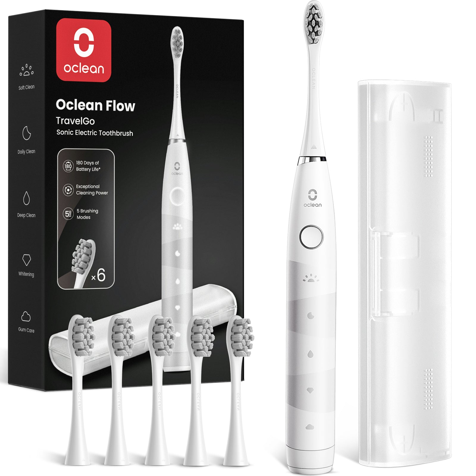 Oclean TravelGo Flow Set Spazzolino elettrico sonico-Spazzolini da denti-Oclean Global Store